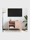 TV-Ständer Metall Rosa M68xT39xH50.5cm
