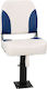 Folding Boat Seat 2 Pieces Blue White 41x36x48 cm 3284286