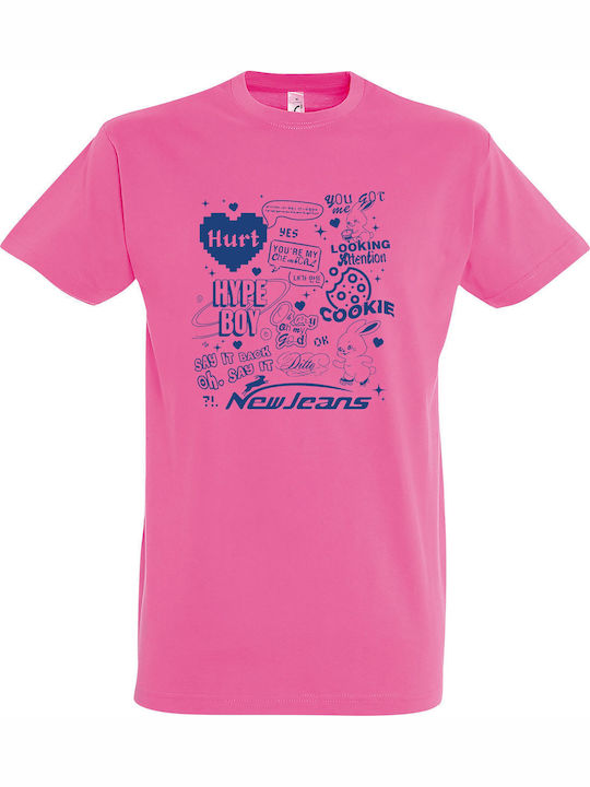 Kids' T-shirt Pink NewJeans Track List Danielle Haerin Hyein Minji Merch Kpop