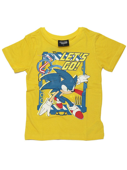 Sega Παιδικό T-shirt Κίτρινο Sonic