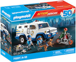 Playmobil Action Heroes Όχημα Χρηματαποστολής για 4-10 ετών Playmobil Action Heroes Όχημα Χρηματαποστολής για 4-10 ετών