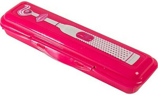 Hega Hogar Periuță de dinți Caz de călătorie Plastic Fuchsia 8429429167484