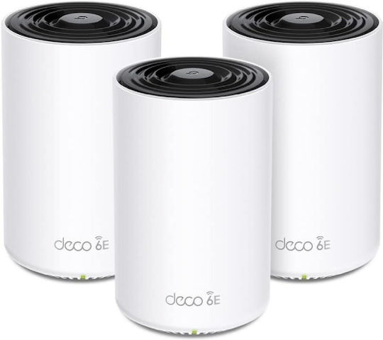 TP-LINK Deco XE75 v1 Access Point with Mesh Wi‑Fi 6E Dual Band (2.4 & 5GHz) Triple Kit
