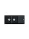 Franke Basis Bfg 621 1140284107 Drop-In Chiuvetă din Granit Sintetic L116xW50cm Onyx