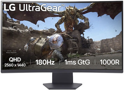 LG UltraGear 32GS60QX-B VA HDR Curved Monitor 31.5" QHD 2560x1440 180Hz με Χρόνο Απόκρισης 1ms GTG