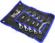 Set Half-Moon Ring Keys Geko 5 Pieces 10x11 12x13 14x15 16x17 18x19 Textile Case