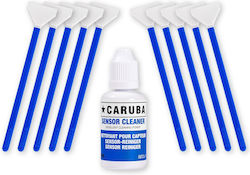 Caruba Vollformat-Reinigungstupfer-Set 10 Tupfer 24mm Reinigungsflüssigkeit 30ml Caruba Vollformat-Reinigungstupfer-Set 10 Tupfer 24mm Reinigungsflüssigkeit 30ml