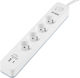 Ever Power Strip with Surge Protection 4 Positions with USB-A, USB-C and Cable 1.5m