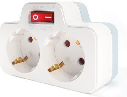 Aigostar Power Strip with Surge Protection 2 Positions with Switch