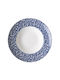 Laura Ashley Sweet Deep Serving Plate Made of White Porcelain with Diameter 27.5cm