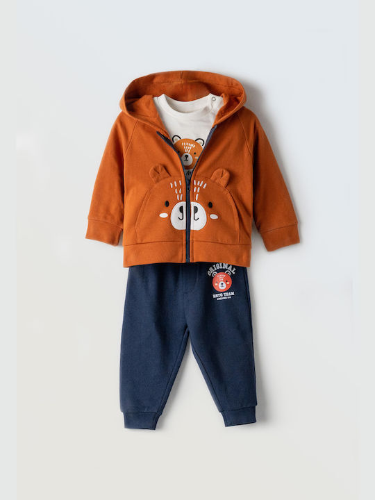 Hashtag Kids Sweatpants Set coffee 3pcs