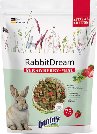 Bunny Nature Τροφή για Κουνέλι με Φράουλα 1.5kg