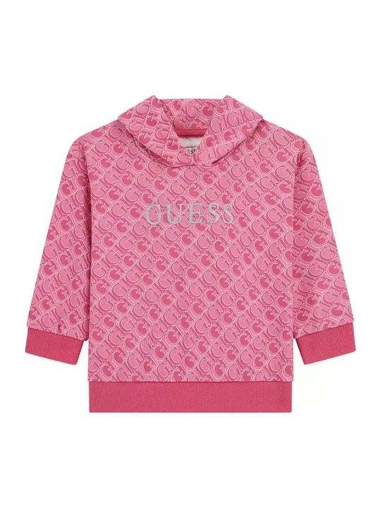 Kids Sweatshirt with Hood and Pockets Fuchsia