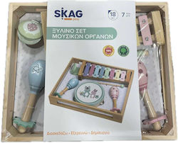 Skag Ξύλινο Σετ Μουσικών Οργάνων 7τεμ 18m+ 302098