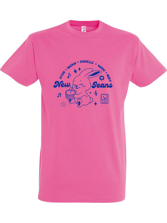 T-shirt Unisex " Newjeans Members Kpop " Pink