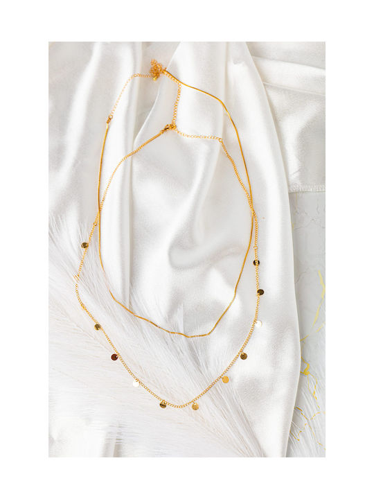 Necklace from Gold Plated Steel