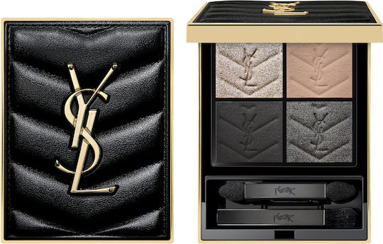 Ysl Couture Mini Clutch Paletă cu Farduri de Pleoape Matifiant Formă Solidă 700 Over Noir 4gr