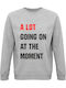 Sweatshirt Unisex Bio "Taylor Swift Hat gerade viel los" Grau Melange