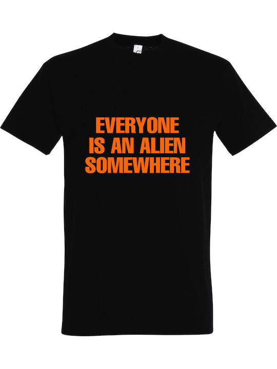 T-shirt Unisex " Everyone Is An Alien Somewhere Coldplay " Black