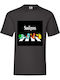 Black Shirt Pokemon Starters Pikachu Original Fruit of the Loom 100% Cotton No24