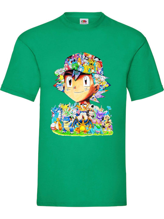 Πράσινη Μπλούζα Pokemon Ash Ketchum Pikachu Ori...