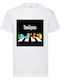 Tricou alb cu logo Pokemon Starters Pikachu original Fruit of the Loom din bumbac 100% Nr24