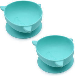Melii Baby Food Bowl made of Silicone Unicorn 2pcs