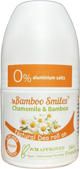 Bamboo Smiles Chamomile & Bamboo Deodorant Roll-On Aluminium Free 50ml