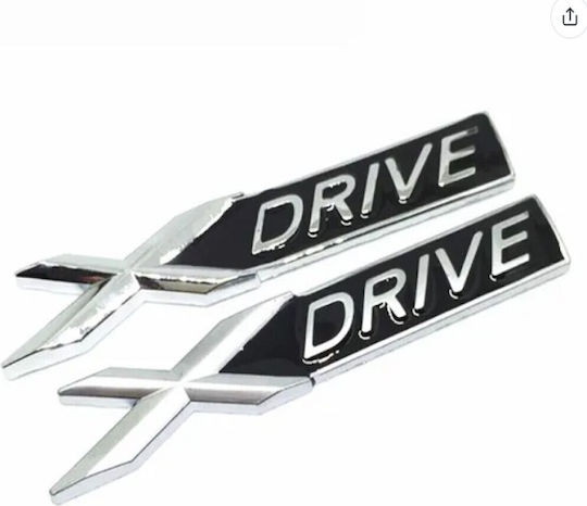 Autoemblem Aufkleber Xdrive 9 x 9cm 2Stück