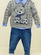 Kids' Set with Pants Winter 3pcs Gray
