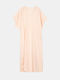 Women's Dress V Neck Salmon