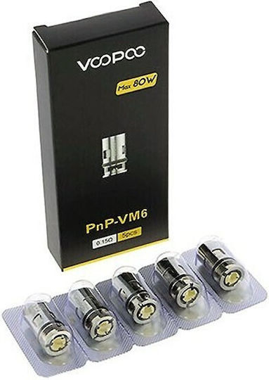 Voopoo PnP VM6 Rezistență pentru Țigări Electronice 0.15ohm (DL) 5buc