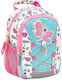 Belmil Butterfly Schulranzen Rucksack Kindergarten Mehrfarbig mit Flaschenhalter 6.5Liter