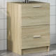 vidaXL Waschtisch ohne Waschbecken L40xB37xH59cm Oaks