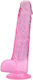 Loving Joy Realistic Dildo with Scrotum Pink 20cm