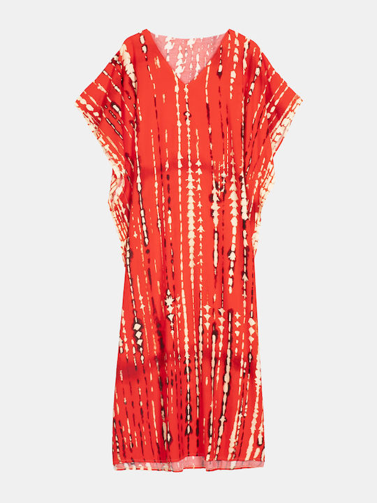 Rochie Kaftan roșie pentru femei