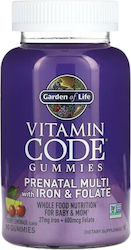 Garden Of Life Vitamin Code Prenatal Multi with Iron & Folate Multivitamin Cherry Lemonade 90 jelly beans