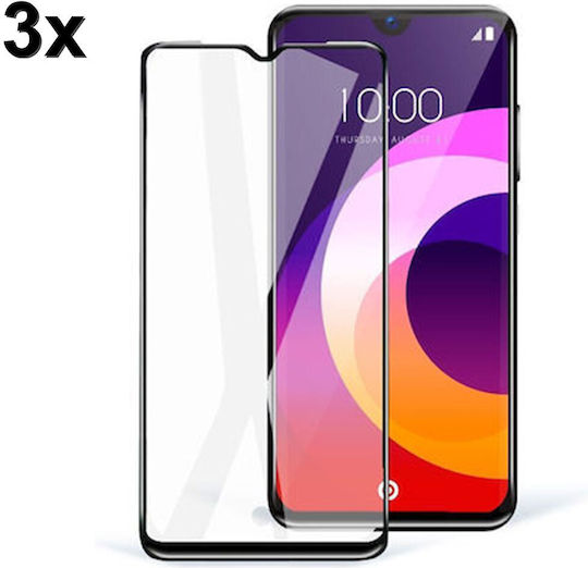 Techwave 5D Пълно лепило Закалено стъкло за цялото лице 3бр Черен (Galaxy A05s)