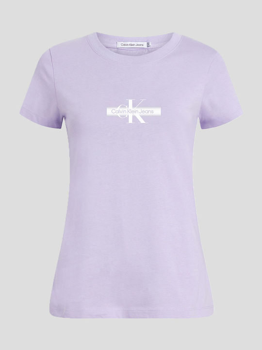 Calvin Klein Monologo Women's T-shirt Lilac