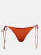 Bikini Bottoms with Terracotta Strings