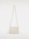 Handmade White Knitted Bag