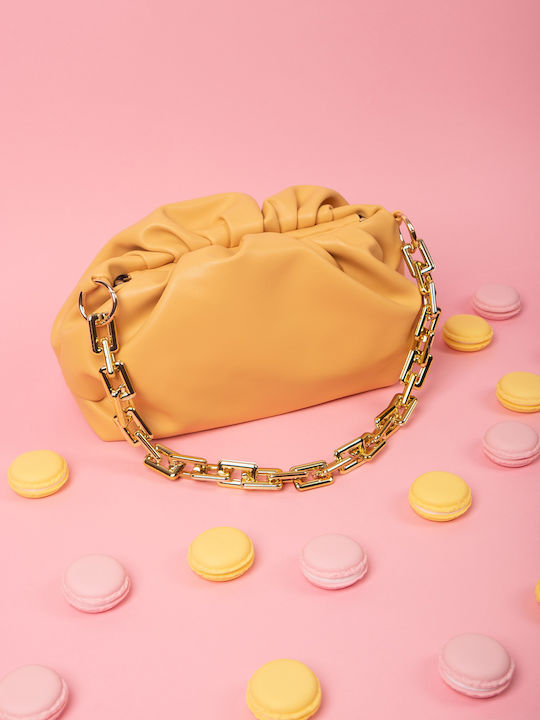 Tasche Cloud Goldene Kette Gelb Gelb