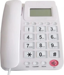 Kabelgebundenes Telefon Büro Weiß 650044