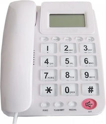Kabelgebundenes Telefon Büro Weiß 650044_w