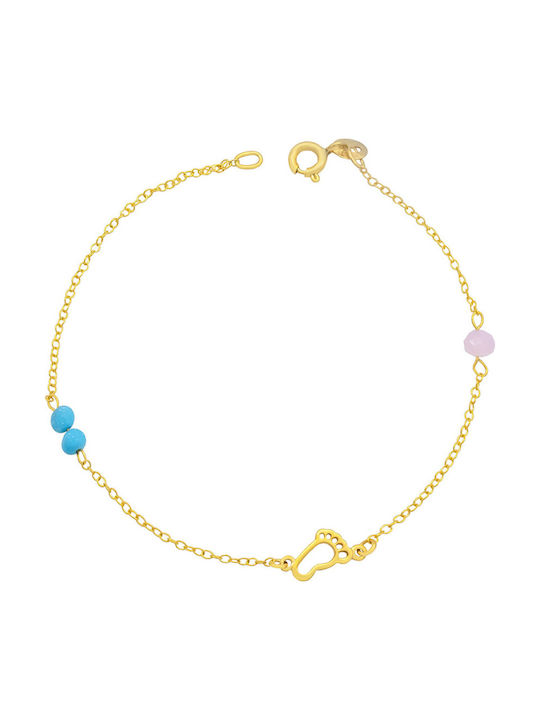 Savvas Design Kids Bracelet Chain from Gold 9K