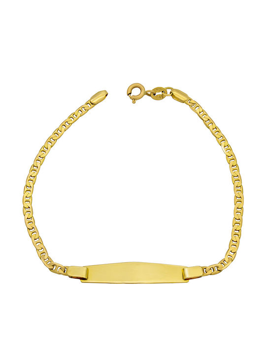 Savvas Design Brățară Copii Identitate din Aur 14K