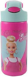 Gim Kids Water Bottle Barbie Stainless Steel with Straw 500ml