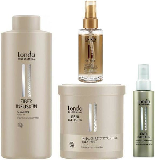 Package Londa Professional Shampoo 1000 Ml Keratin Treatment 100 Ml Reconstructive Treatment 750