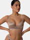 Push-Up-BH Tiefer Ausschnitt Cup D Beige Beige