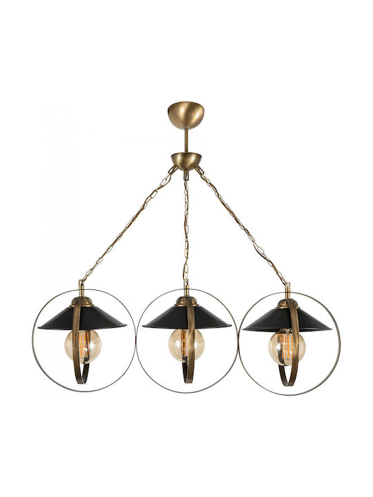 ARlight PDT 2062-3 Висящо Осветително Тяло Бронзов Камбанка 79x23x80см.